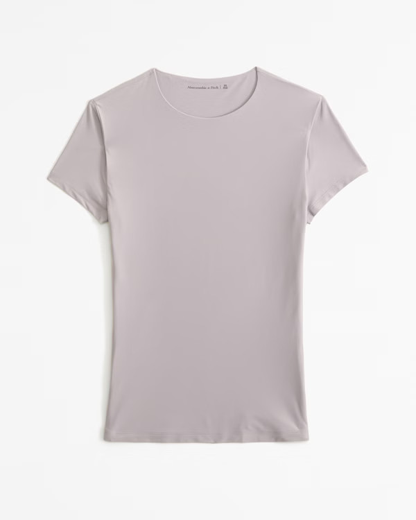 Soft Matte Seamless Tuckable Baby Tee | Abercrombie & Fitch (US)