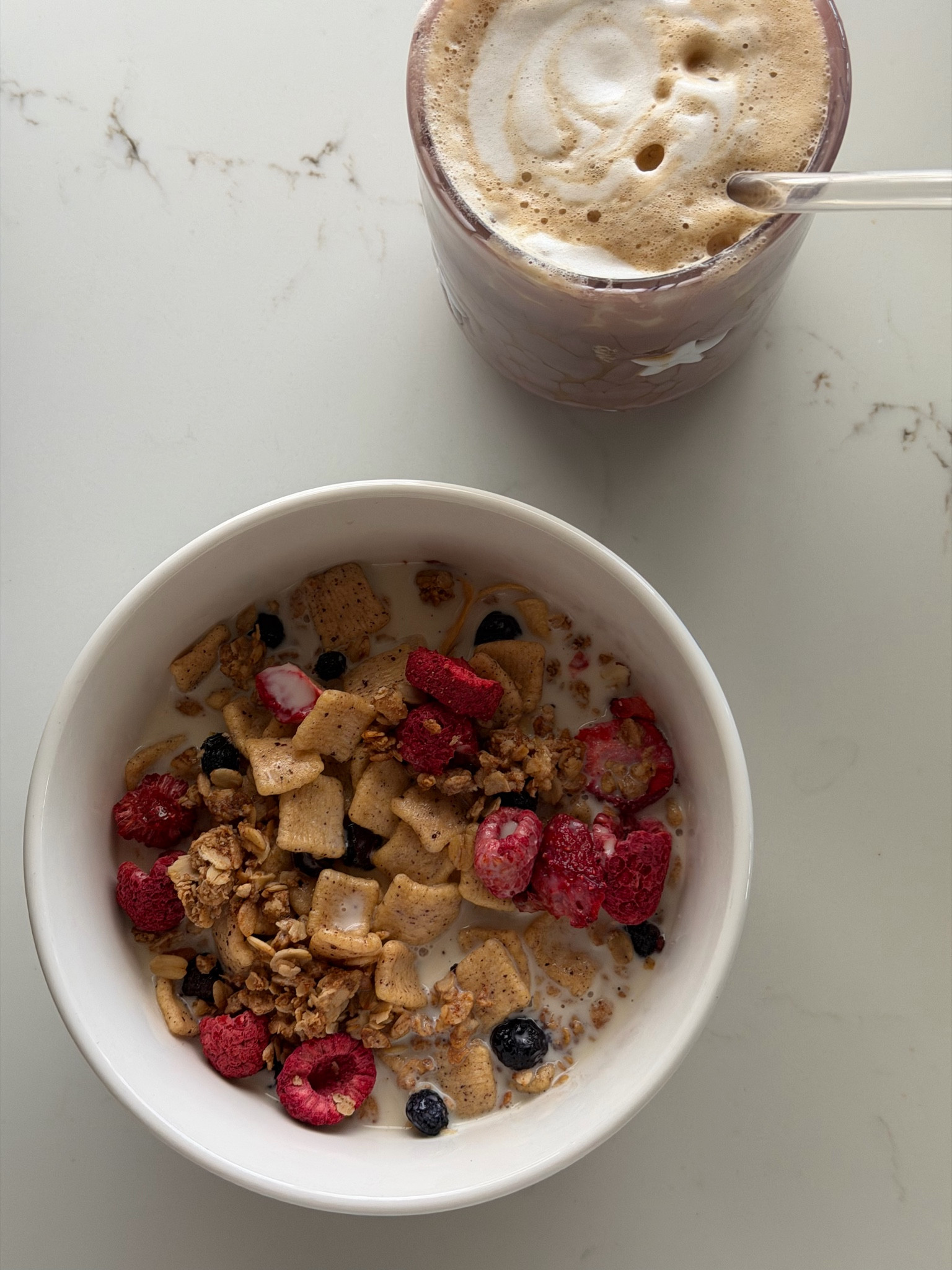 my new fave breakfast is protein cereal with Trader Joe’s freeze dried berries and if I have it some fresh fruit too! and ofc coffee 💫

#LTKdayinmylife #LTKfoodie #LTKHome