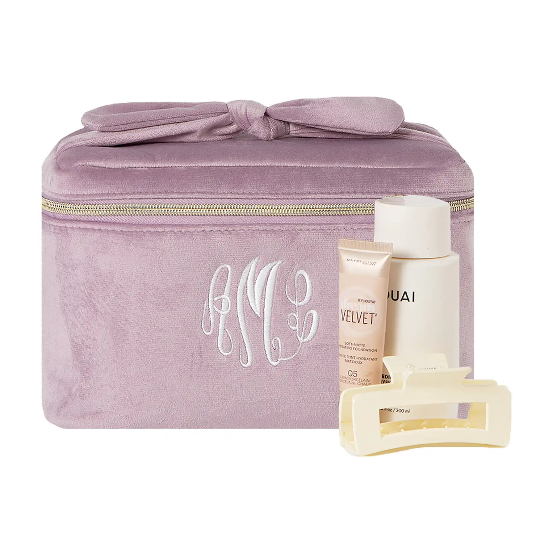 Monogrammed Bow Train Case | Marleylilly