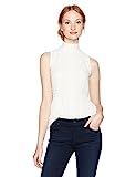 Nanette Nanette Lepore Women's Sleeveless Mock Neck Lace Top, Cannoli Cream, L | Amazon (US)