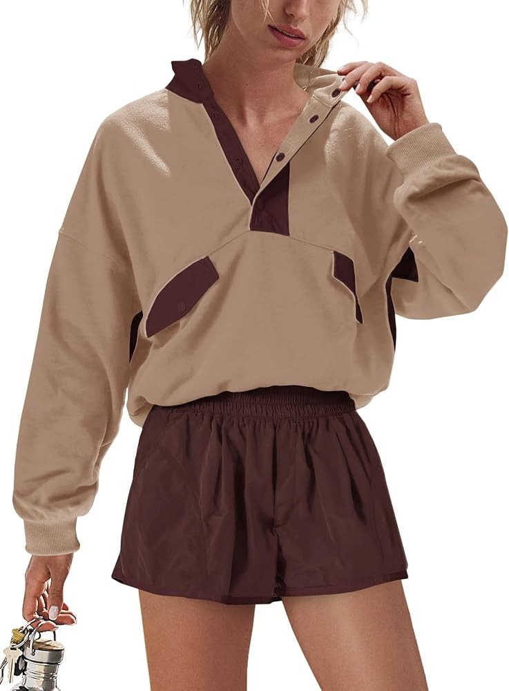 Nirovien Womens Workout Sets Short Athletic Set Activewear 2 Piece Outfits Pullover Sweatshirt an... | Amazon (US)