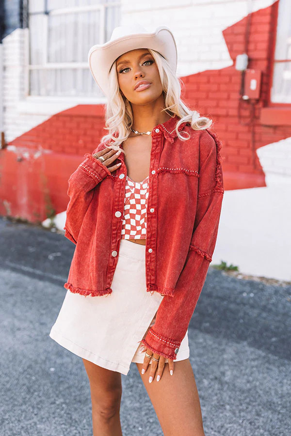 Groovy Tunes Denim Jacket | Impressions Online Boutique