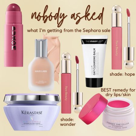 nobody asked: what I’m getting from the Sephora sale (I shop on Tuesday). Mostly restocks but trying a new hair mask, cleanser, and plumping lip balm. The others are all tried and true faves that I’m out of  

#LTKfindsunder100 #LTKsalealert #LTKfindsunder50