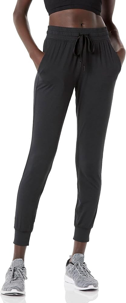 Amazon Essentials Women's Brushed Tech Stretch Jogger Pant - Discontinued Colors | Amazon (US)