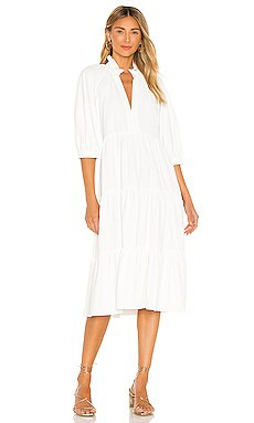 Amanda Uprichard Saffron Midi Dress in Ivory from Revolve.com | Revolve Clothing (Global)