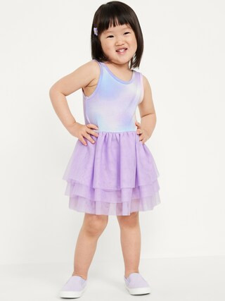 Sleeveless Bodysuit Tiered Tutu Dress for Toddler Girls | Old Navy (US)