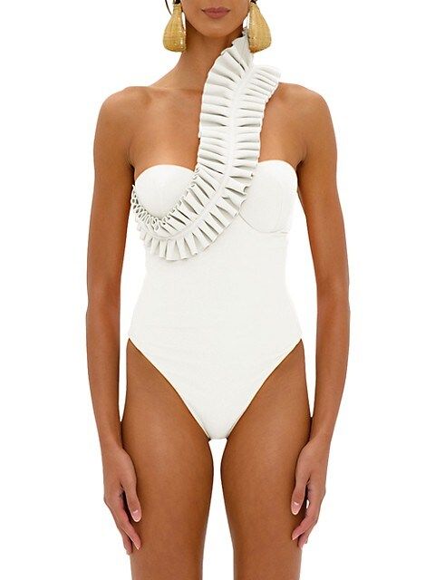 Nisi Ruffle One-Piece Swimsuit | Saks Fifth Avenue