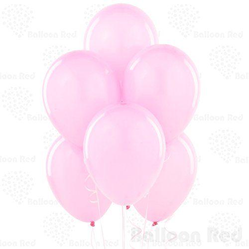 10 Inch Latex Balloons (Premium Helium Quality), Pack of 24, Baby Pink | Amazon (US)