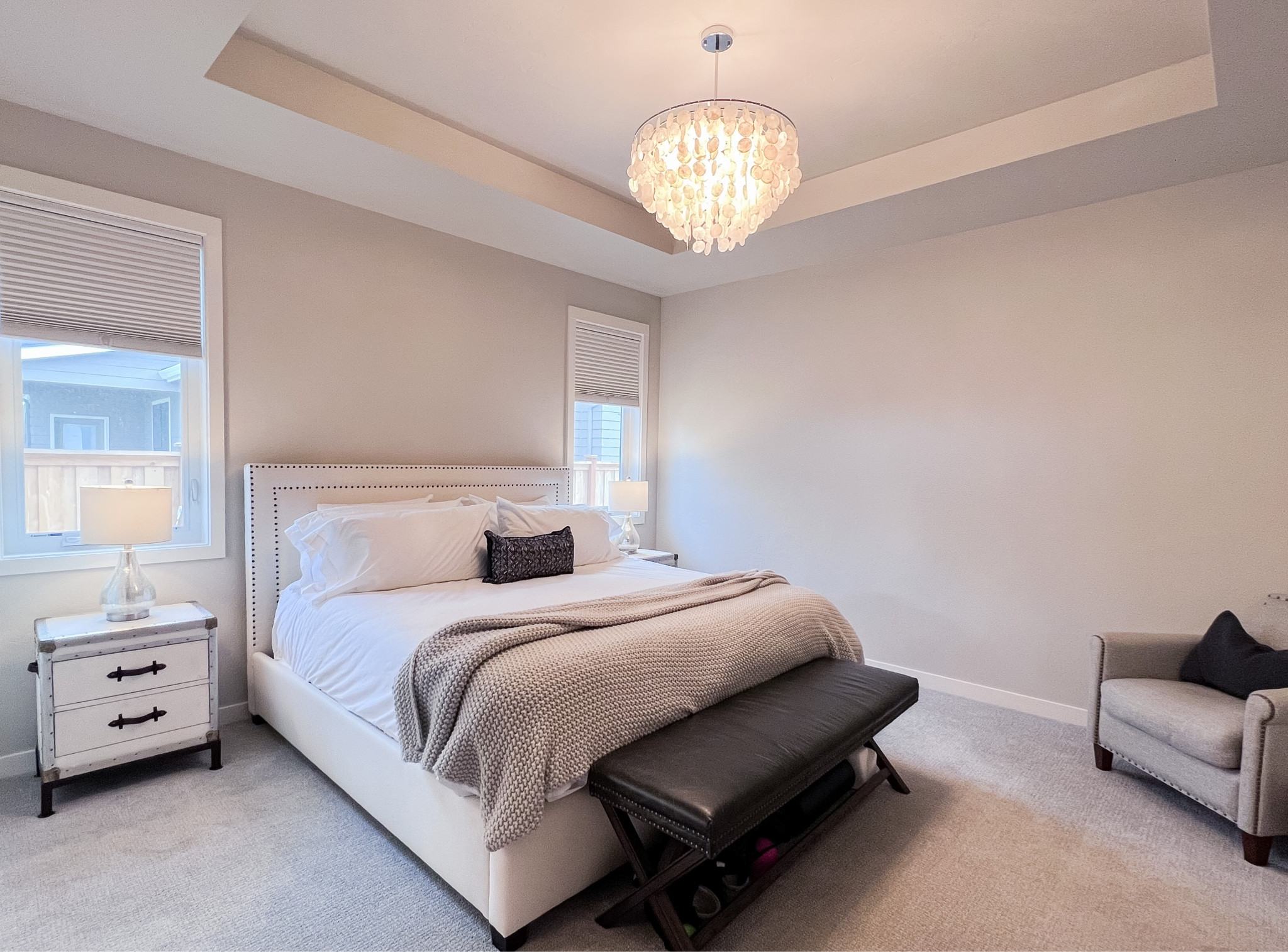 Refresh your Master bedroom with a new duvet cover and sheets! These super soft and cozy Boll & Branch sheets are gorgeous and cozy! Consider adding a flirty Capiz chandelier from West elm. Master bedroom details also linked. #capiz #competition

#LTKfamily #LTKFind #LTKhome