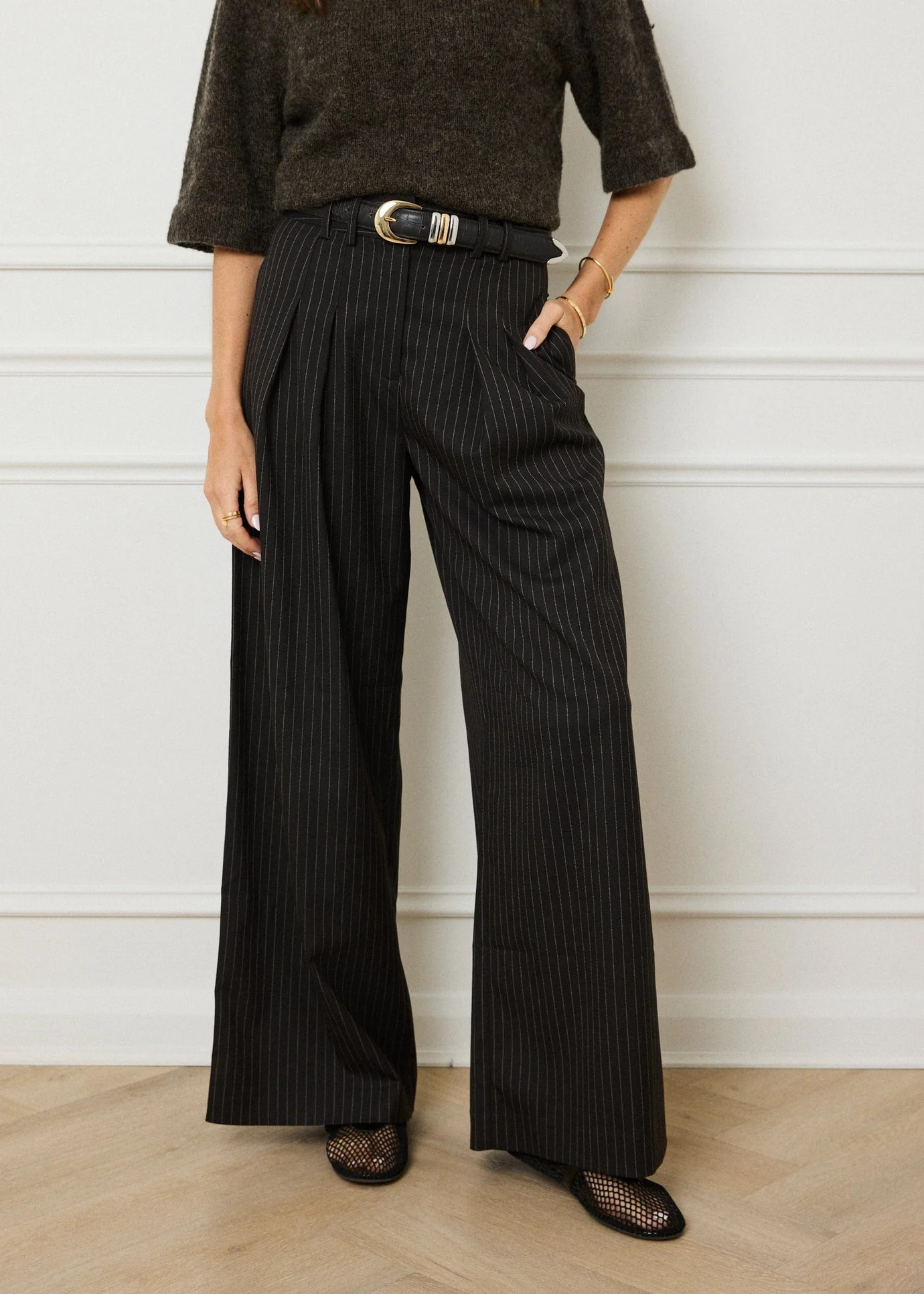 STATEMENT CROC LEATHER BELT - CHOCOLATE | WAT The Brand