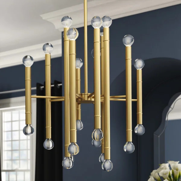 Azuela 24 - Light Sputnik Modern Linear Chandelier | Wayfair North America