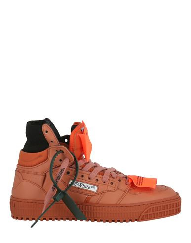 Off-white Off-court 3.0 Leather High Top Sneakers Woman Sneakers Orange Size 11 Calfskin, Cotton, Polyester, Elastane | YOOX (US)