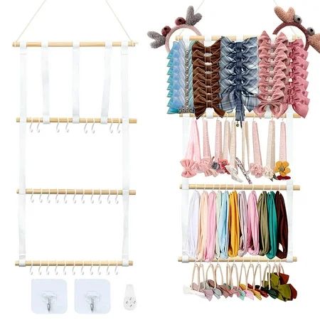 Bow Holder for Girls Hair Bows Meetory Headband Holder Hair Bows Organizer Hanger for Baby Girls Bow | Walmart (US)