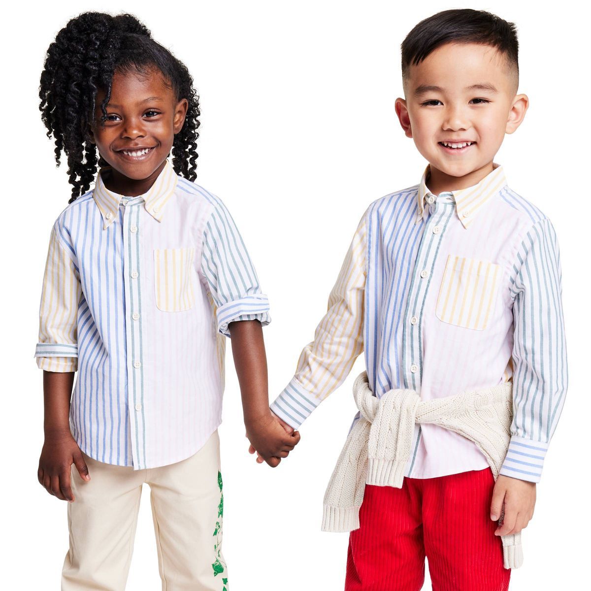 Toddler Fun Stripe Collared Long Sleeve Button-Down Shirt - Rowing Blazers x Target | Target
