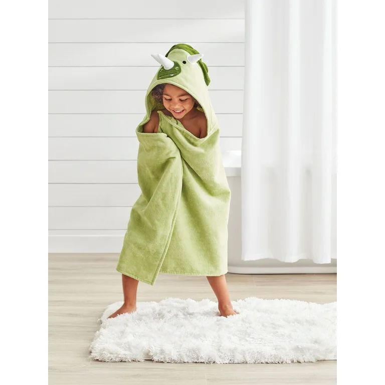 Your Zone Kids Dinosaur Cotton Hooded Towel | Walmart (US)