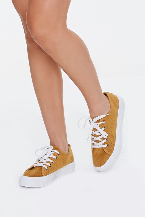 Lace-Up Corduroy Sneakers | Forever 21 (US)