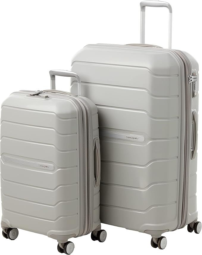 Samsonite Freeform Hardside Expandable with Double Spinner Wheels, 2-Piece Set (21/28), Light Gre... | Amazon (US)