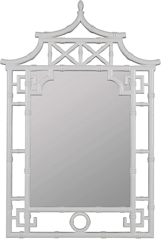 Cooperclassics Home Decorative Shing Mirror - Glossy White Finish | Amazon (US)