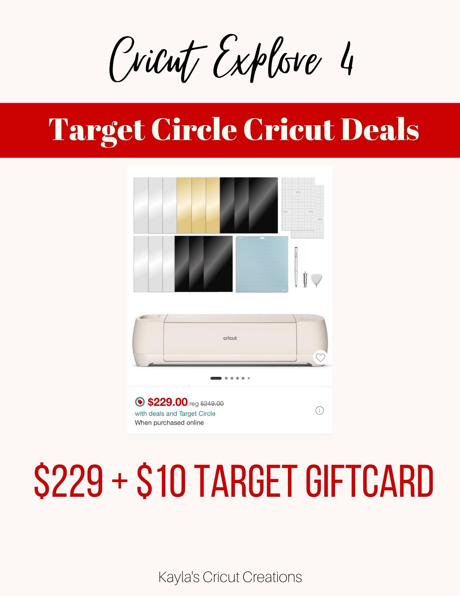 Target Cricut deal on Cricut Explore Air 4