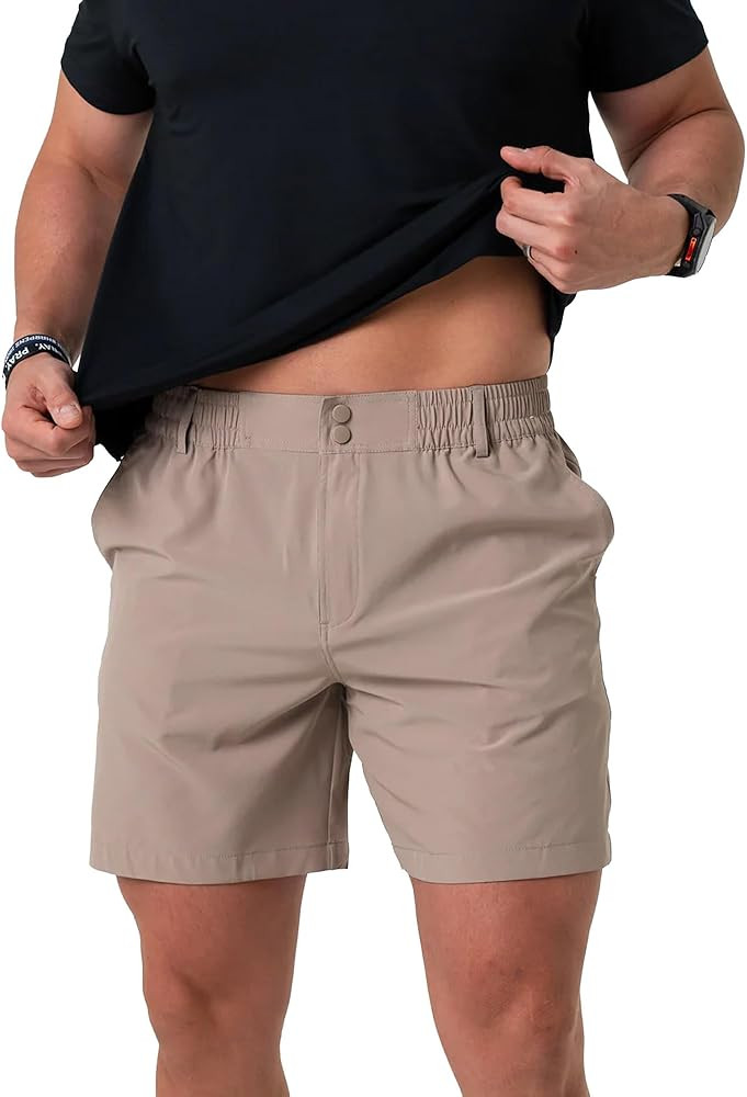 Burlebo Men’s Everyday Shorts – Lightweight Casual Shorts with Stretch Fabric and Functional ... | Amazon (US)
