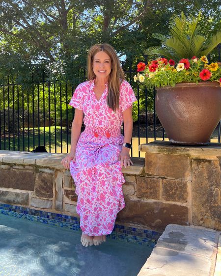 So happy to have found the prettiest maxi dress with UPF 50 fabric to keep you safe in the sun! Loving the products from this brand, Cabana Life. I'm wearing size Small but it runs really long on my petite height!
#travelwardrobe #vacationwear #outfitidea #womenover50

#LTKTravel #LTKOver40 #LTKSeasonal