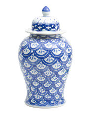 11x18 Sea Wave Temple Jar With Lid | Marshalls