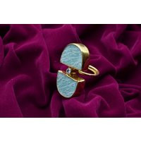 Raw Amazonite Ring, Natural Gemstone Ring, Statement Ring, Zirconia Rings, Green Amazonite Ring, Sta | Etsy (US)