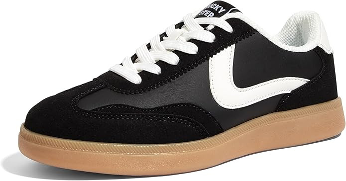 LUCKY STEP Women's Retro Fashion Sneakers Classic Casual Walking Shoes Non Slip Comfort Skate Sho... | Amazon (US)