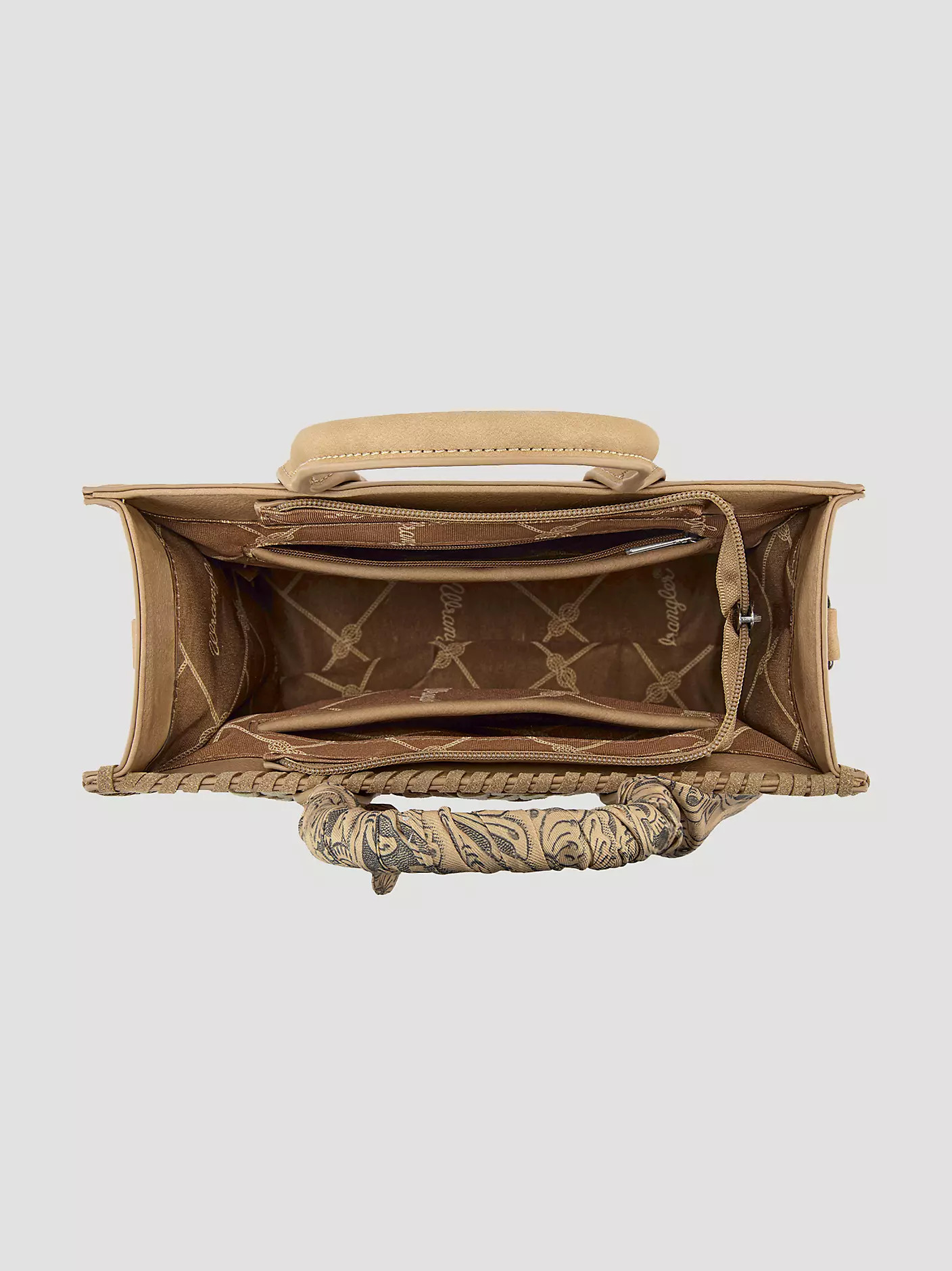 Bandana Embroidered Satchel Handbag | Wrangler