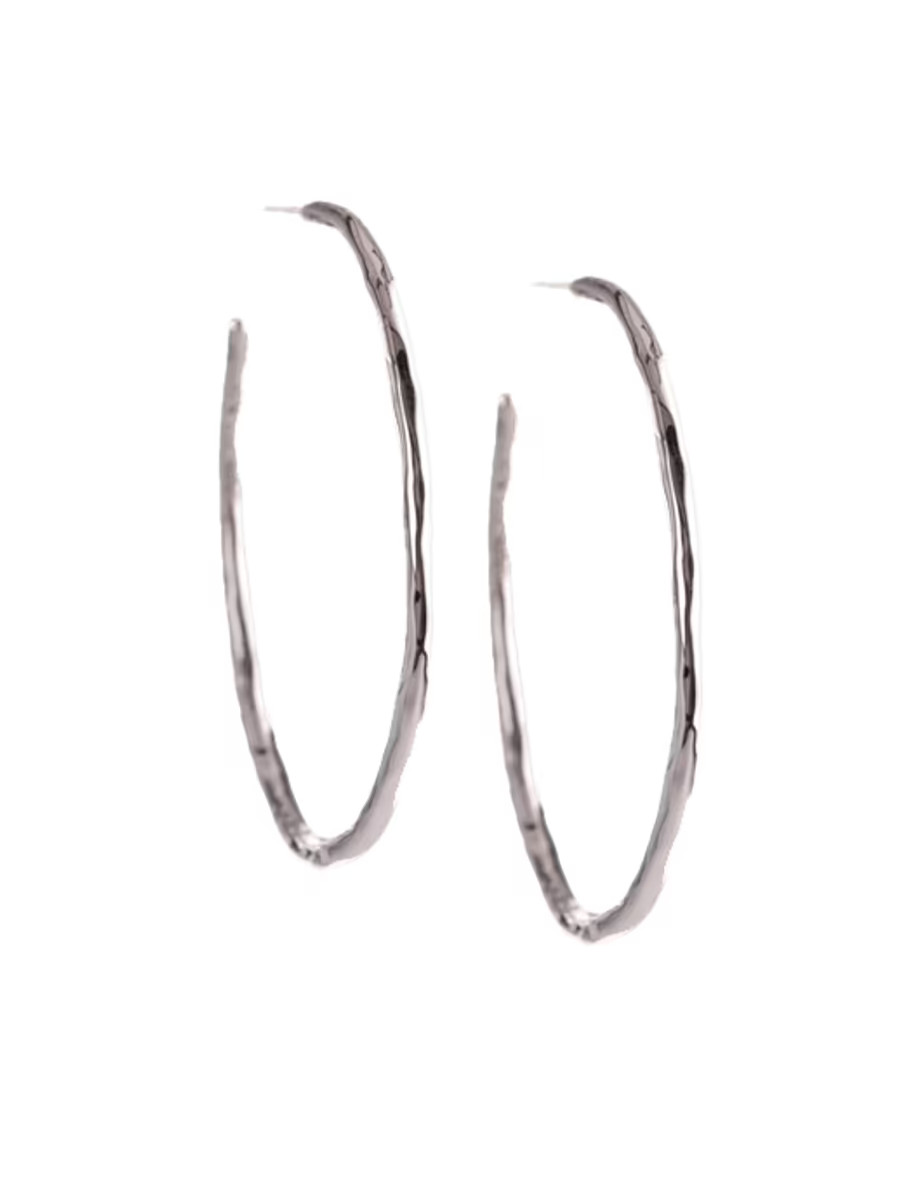 Ippolita Classico Medium Sterling Silver Squiggle Hoop Earrings | Saks Fifth Avenue | Saks Fifth Avenue
