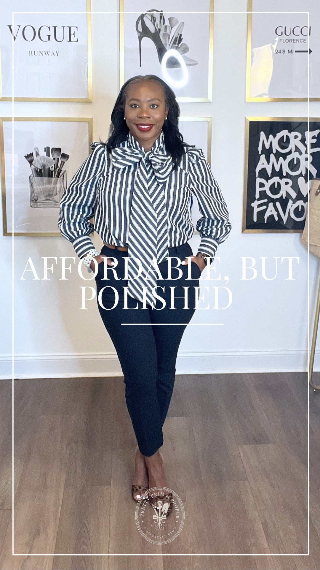 Classic pieces + the right styling = instantly polished 🤍

This look is built on an affordable foundation and elevated with timeless details—pearls, a bold red lip, and a fun leopard mule.

If you’ve been trying to look more put together without overthinking your outfits, start here.

Everything is linked for you ✨

All pieces fit TTS. 
TOP: M
Pants: 10
Shoes: 8

#LTKootd #LTKWorkwear #LTKOver40