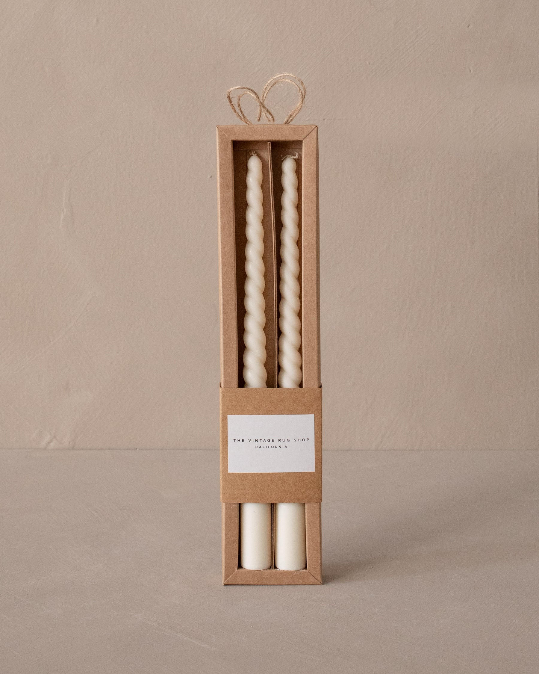 Twirl Taper Candles (S/2) | The Vintage Rug Shop