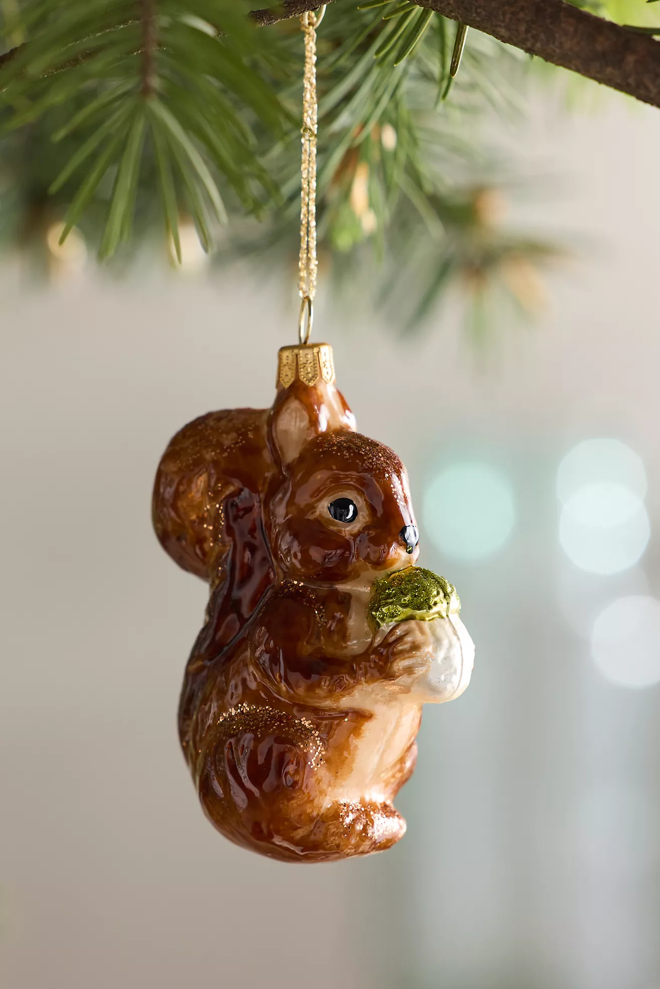 Squirrel Glass Ornament | Anthropologie (US)