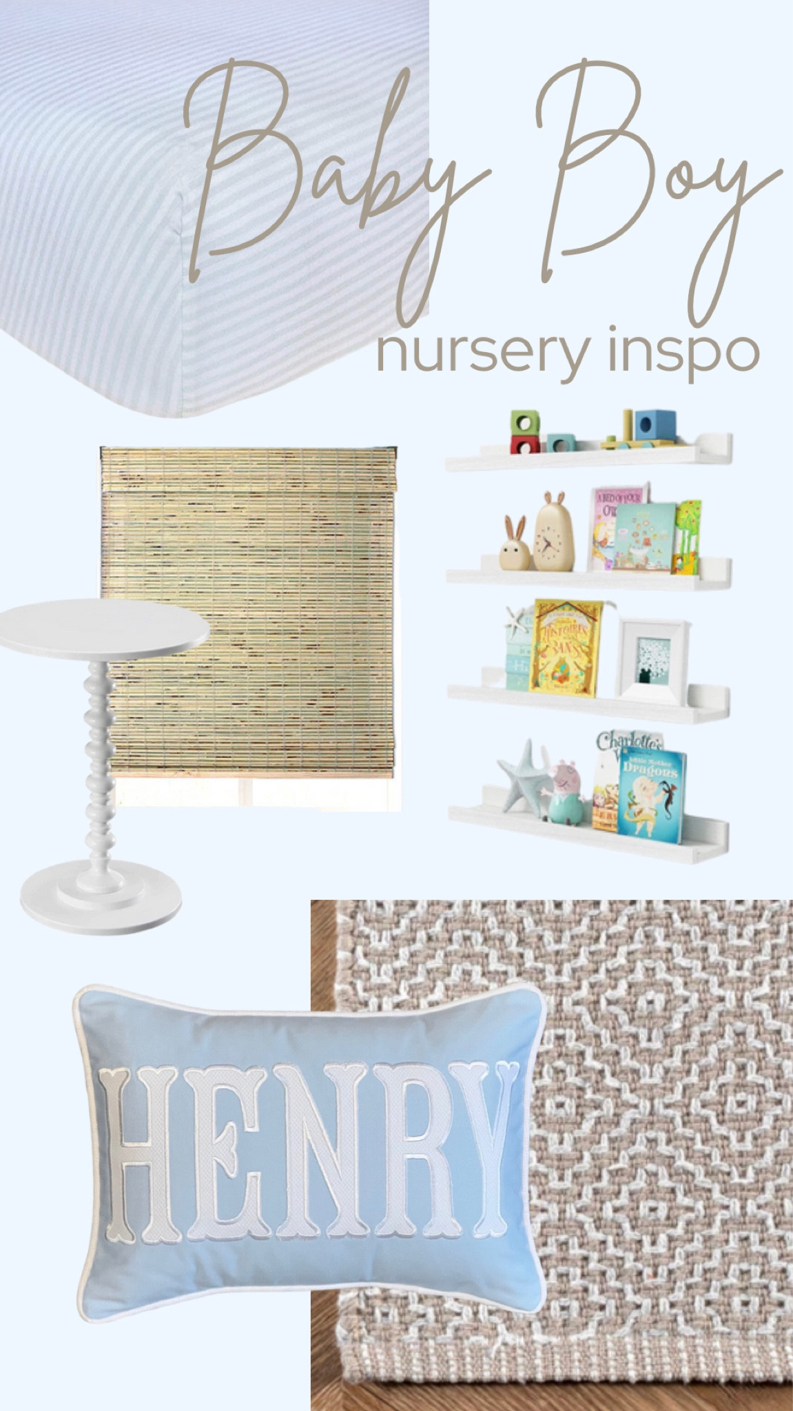 Baby boy nursery inspo 
Boy, nursery shelves, boy, nursery, crib sheets. Organic nursery, crib sheets, organic crib sheets, floating shelves, nursery decor, 
baby boy decor. 


#LTKbump #LTKbaby #LTKhome