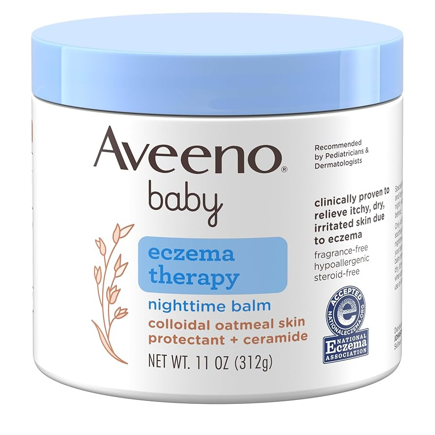 Aveeno Baby Eczema Therapy Nighttime Moisturizing Body Balm, Soothes & Relieves Dry, Itchy Skin f... | Amazon (US)