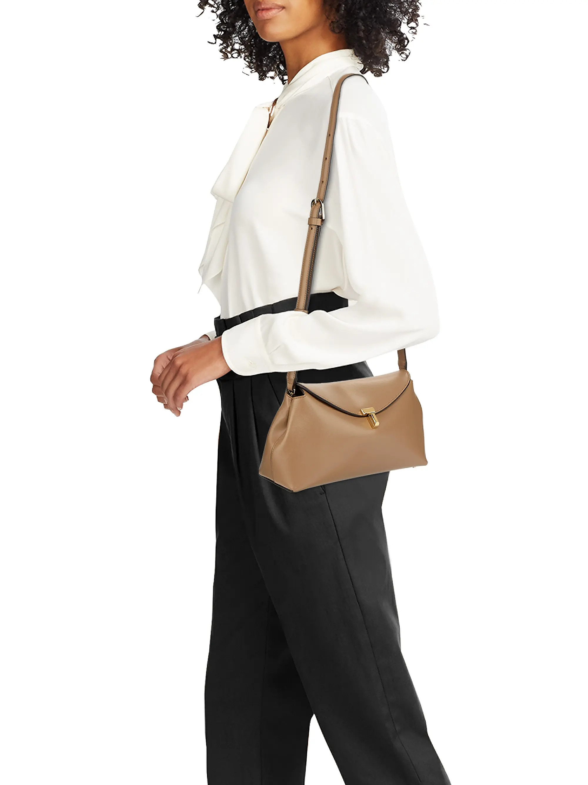 T-Lock Convertible Leather Clutch | Saks Fifth Avenue