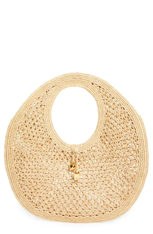 Jacquemus Le Spiaggia Round Bag in Natural 142 at Nordstrom | Nordstrom