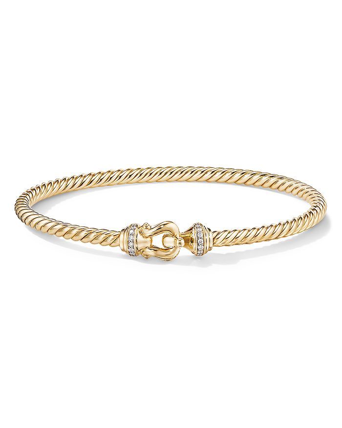David Yurman Buckle Bracelet in 18K Yellow Gold with Diamonds  Back to Results -  Jewelry & Acces... | Bloomingdale's (US)