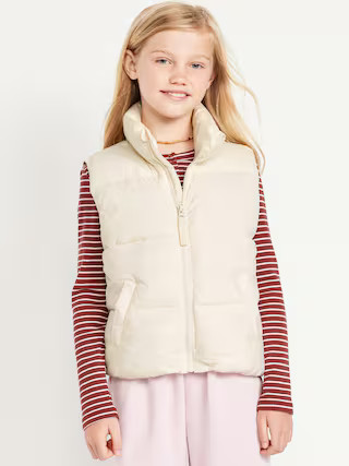 Water-Resistant Quilted Puffer Vest for Girls | Old Navy (US)