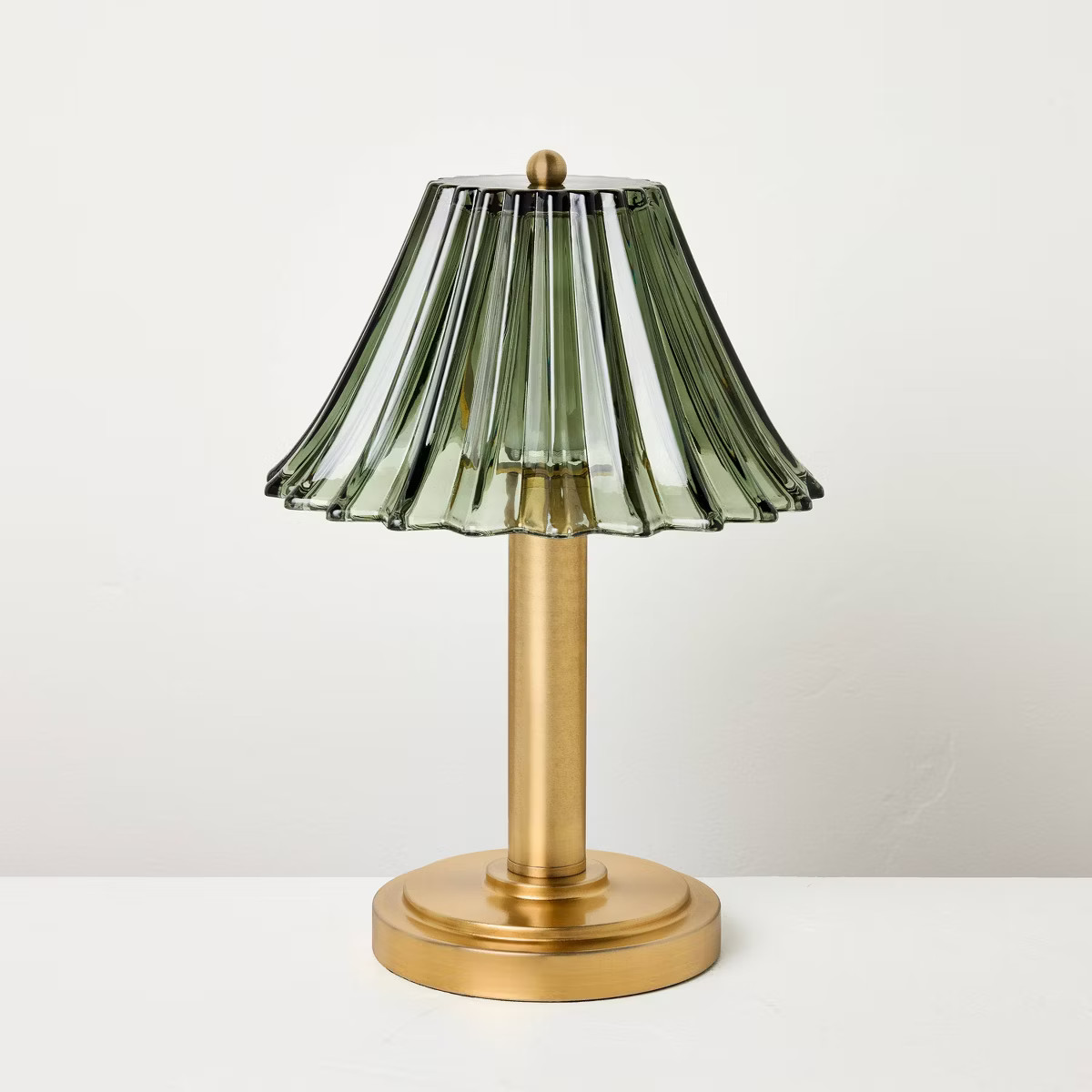 Glass Shade Table Lamp Green - Hearth & Hand™ with Magnolia | Target