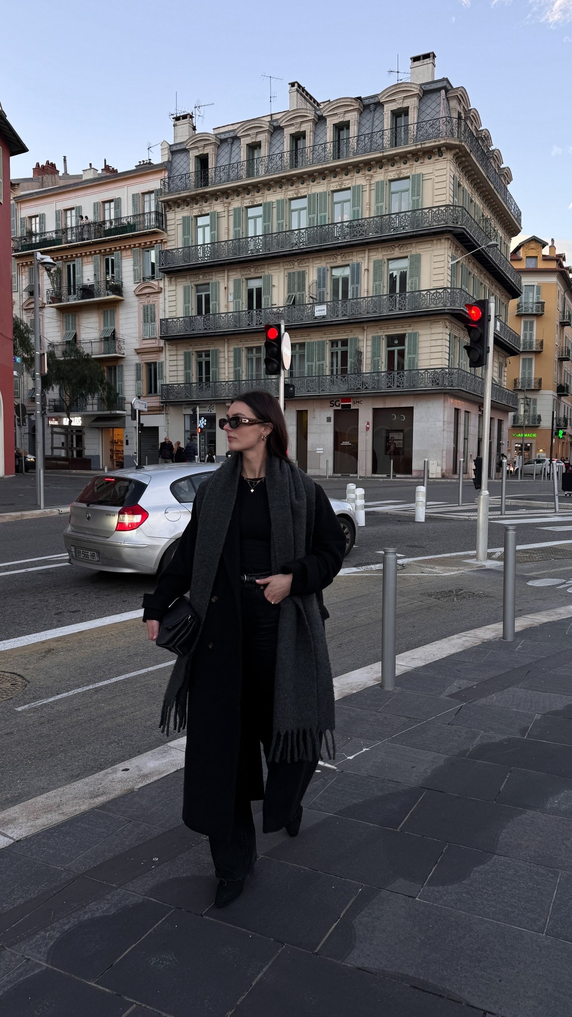 Black long coat and black wide leg jeans

#LTKeurope #LTKuk #LTKspring