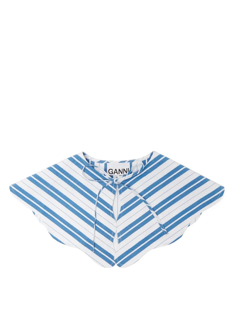 Striped cotton collar | Matches (UK)