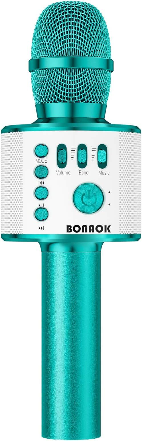 BONAOK Karaoke Microphone Bluetooth Wireless, Portable Karaoke Machine Mic Speaker for Kids and A... | Amazon (US)