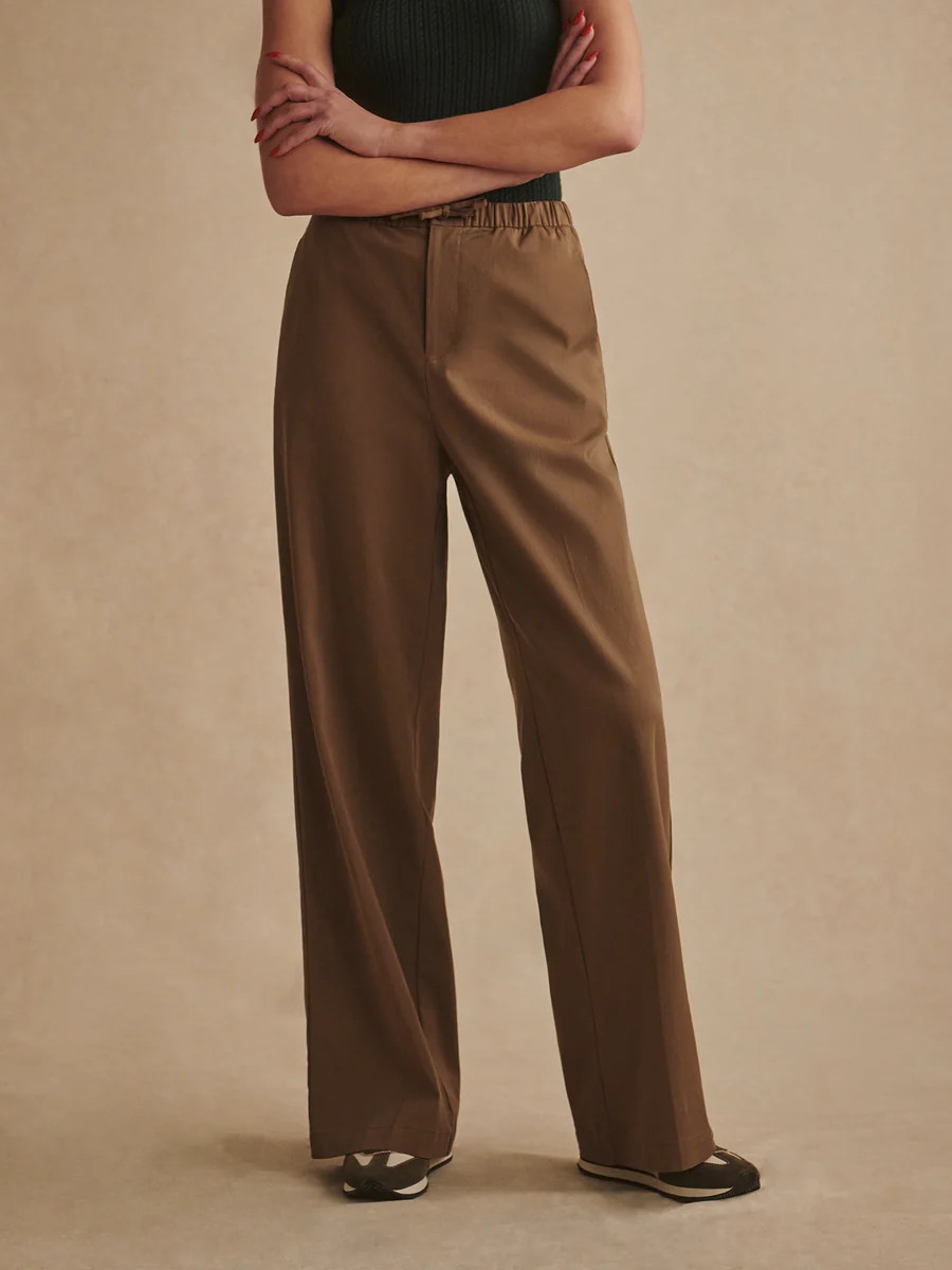 Textured Stretch Wide-Leg Pant | Women's Wide-Leg Trousers | Varley US | Varley US