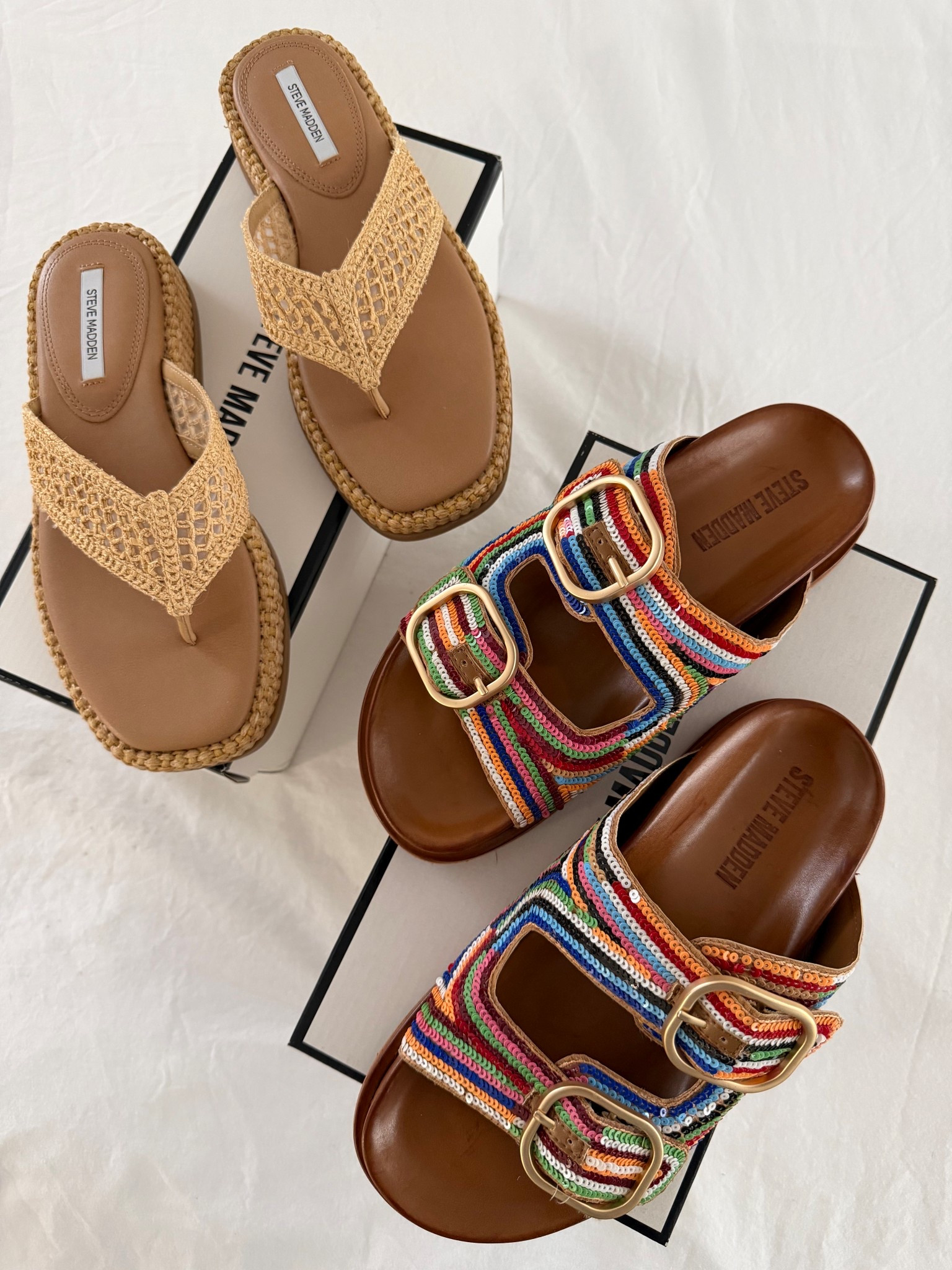 new Steve Madden sandals for spring and summer ☀️✨…. TTS ordered my normal 7.5 

#LTKSpringSale #LTKootd #LTKgrwm