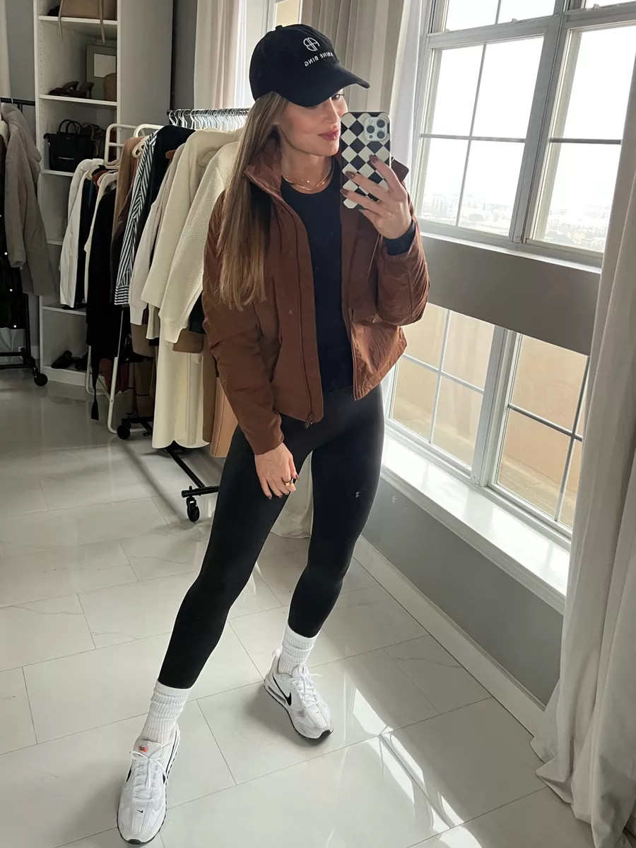 Found the newest version of my brown Lululemon jacket! I wear a size 6. 

I love it paired with an all black athleisure look. I’m wearing size 2 in my go to align leggings. 

Lululemon, activewear, Lululemon activewear, Nike sneakers, Nike, Nike shoes

#LTKootd #LTKfitnessgoals #LTKActive