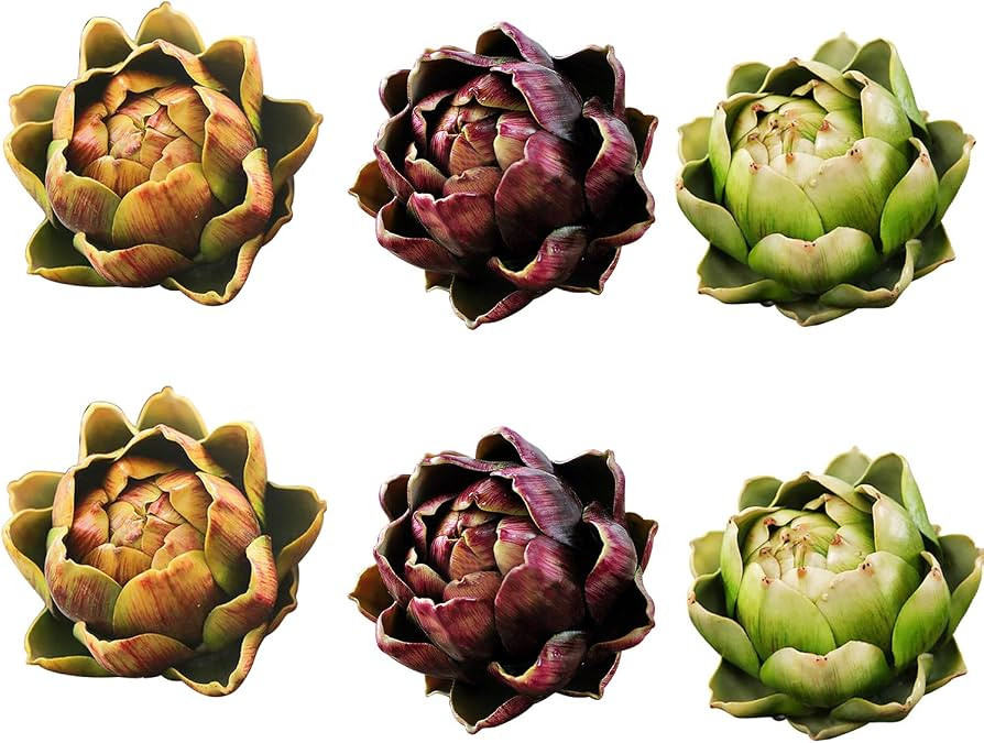 Fake Artificial Artichoke Vegetables Faux Plastic Artichoke Wedding Party Table Home Plastic Flow... | Amazon (US)