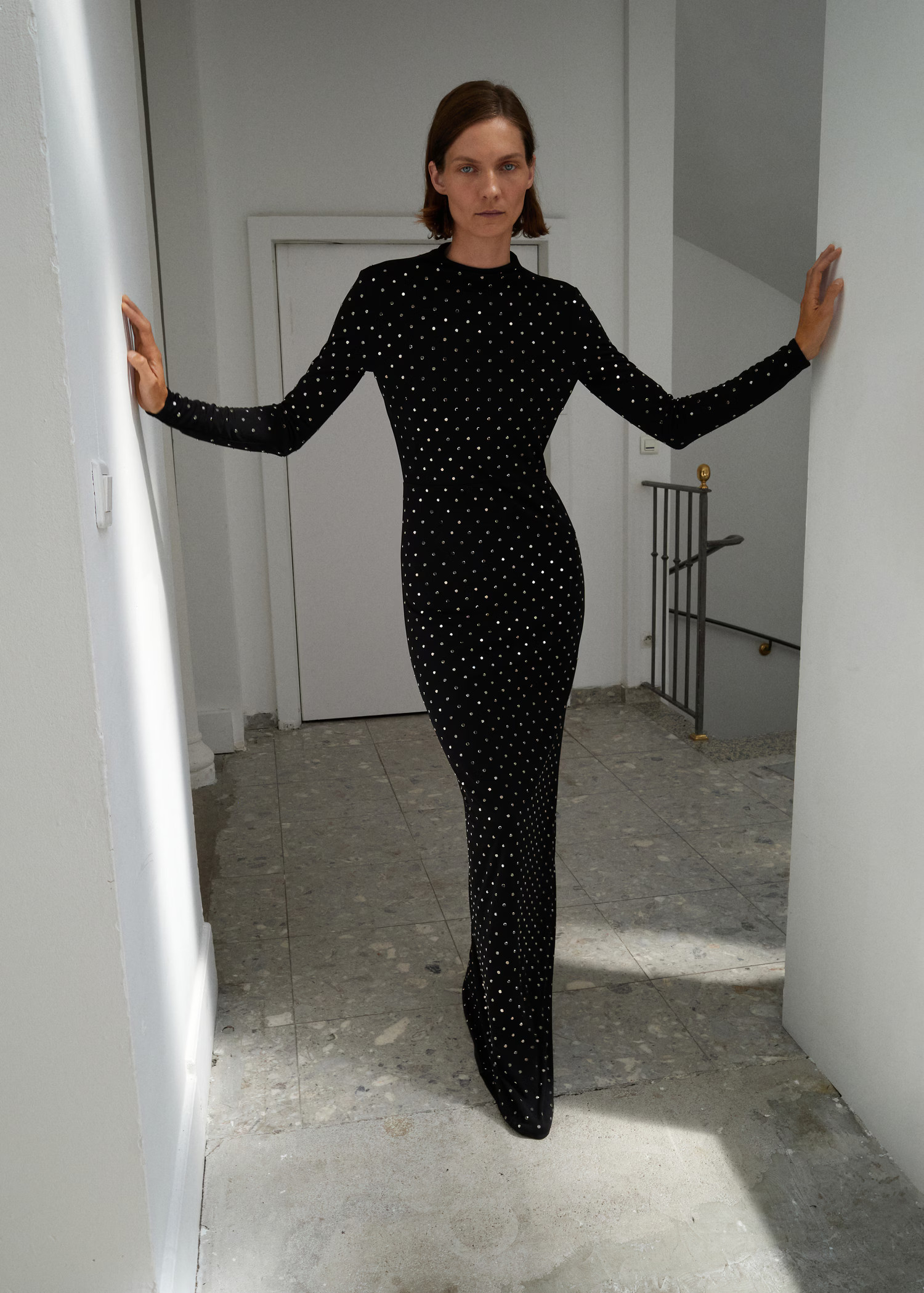 Crystal open-back dress | MANGO (UK)