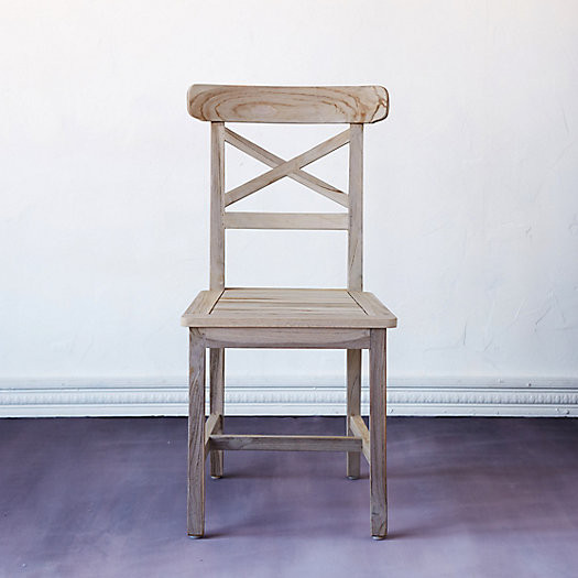 Crossback Teak Side Chair | Terrain