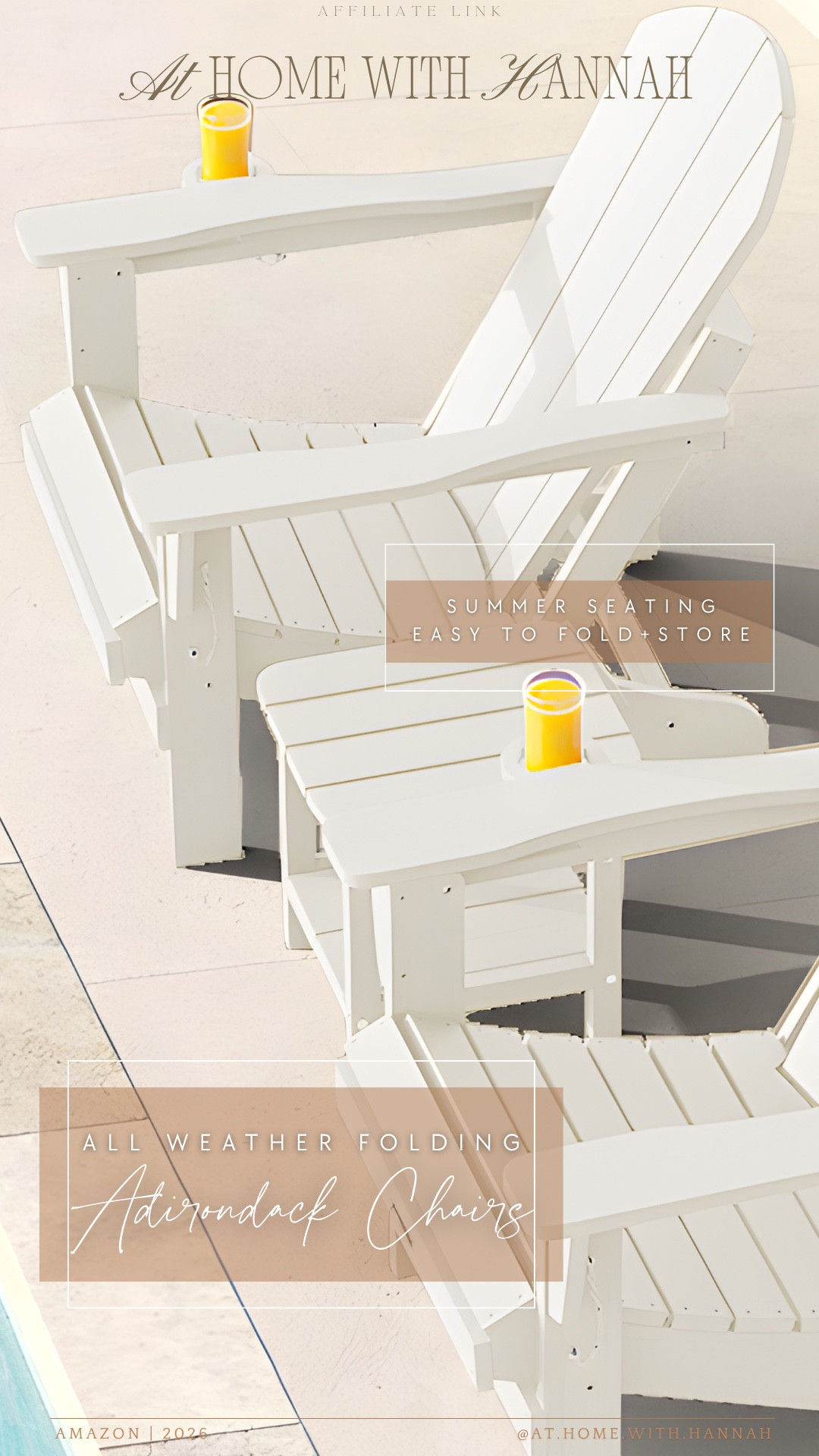 folding Adirondack chairs • outdoor seating • summer patio chairs

These folding Adirondack chairs are such a good summer seating find because they give you that classic outdoor chair look without taking up as much storage space when the season changes. Perfect for patios, pool areas, fire pits, porches, and extra backyard seating.

If you’re shopping for:
• folding Adirondack chairs
• outdoor patio chairs
• summer seating
• poolside chairs
• fire pit seating
• porch chairs
• backyard chairs
• easy outdoor furniture

These are linked here if you need outdoor seating that’s simple, classic, and easy to store 🤍




••
folding Adirondack chairs • outdoor patio chairs • summer seating • backyard chairs • poolside chairs • fire pit seating • porch chairs • white outdoor chairs • classic patio furniture • easy outdoor furniture • outdoor seating ideas • Amazon patio finds

#AdirondackChairs #OutdoorSeating #PatioFurniture #BackyardFinds #SummerPatio

#LTKSeasonal #LTKHome